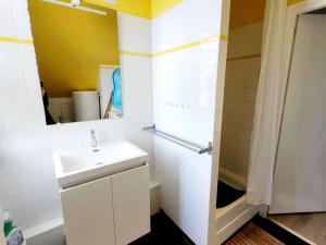 Kúpeľňa v ubytovaní Duplex avec balcon, parking, animaux admis, et Wi-Fi - FR-1-675-2