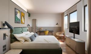 Кровать или кровати в номере Mercure Milano Agrate Brianza +104 фотографии
