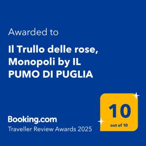 Φωτογραφία από το άλμπουμ του Il Trullo delle rose, Monopoli by IL PUMO DI PUGLIA σε Cozzana