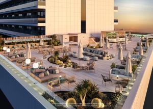 Uma visão geral de Calpe ou uma vista da cidade tirada do hotel
