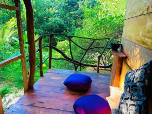 Balkoni atau teres di Sigiriya Rastha Hostel
