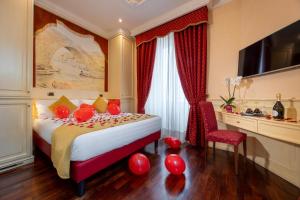 Posteľ alebo postele v izbe v ubytovaní Al Viminale Hill Inn & Hotel