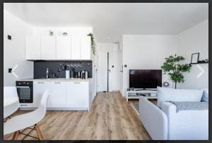 Η κουζίνα ή μικρή κουζίνα στο D'Ali apartamenty Daleka