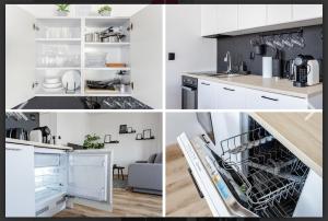 Η κουζίνα ή μικρή κουζίνα στο D'Ali apartamenty Daleka +3 φωτογραφίες