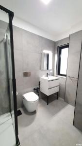 Koupelna v ubytování Akita Suite