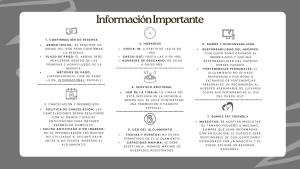 a page of a document with the words information incompatible at El Boom Lican Ray - Alojamientos & Tinajas in Licán Ray