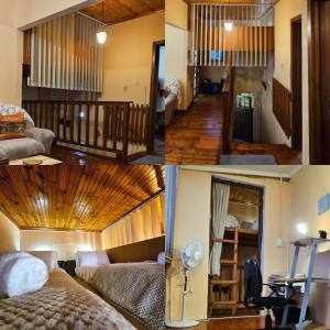 Un collage de cuatro fotografías de una habitación. en Mintakaroo on Sea, en Mossel Bay 122 fotos más