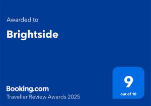 Brightside tanúsítványa, márkajelzése vagy díja