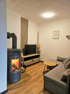 Χώρος καθιστικού στο Apartment Wohnung Mönichkirchen