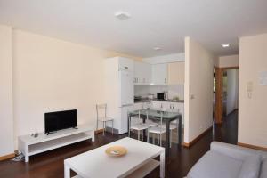 Kuchyň nebo kuchyňský kout v ubytování Apartmento Mar O Pindo