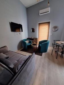Ruang duduk di Apartman Duga
