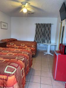 Postel nebo postele na pokoji v ubytování Sunshine Motel