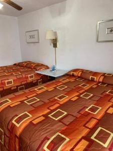Postel nebo postele na pokoji v ubytování Sunshine Motel