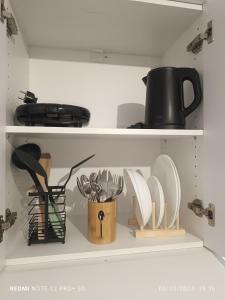 Η κουζίνα ή μικρή κουζίνα στο MarLef studio Heraklion city