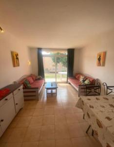 Khu vực ghế ngồi tại Appartement T3 de 6 places en bord de mer