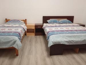 two beds sitting next to each other in a bedroom at Perfect Place 3 - Djenovici in Đenovići