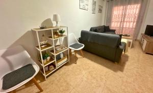 Khu vực ghế ngồi tại El Molino 9 Bonito Apartamento en la Ciudad