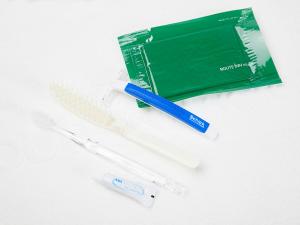 a pair of toothbrushes and a pack of toothpaste at Hotel Route-Inn Uozu in Uozu