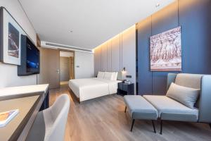 Istumisnurk majutusasutuses Atour Hotel Wefang High Tech Zone Management Committee East Jiankang Street