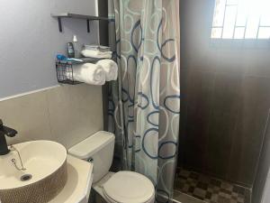 Et badeværelse på Rose Haven