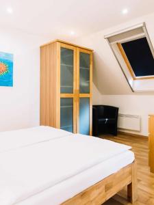 TV a/nebo společenská místnost v ubytování Diófa Apartman