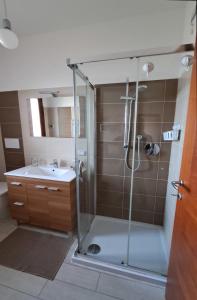 Koupelna v ubytování Chiocciola del Parco