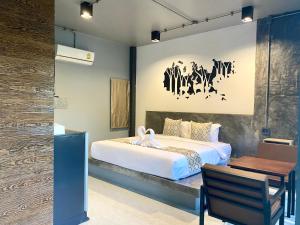 Katil atau katil-katil dalam bilik di Midtown Sukhothai