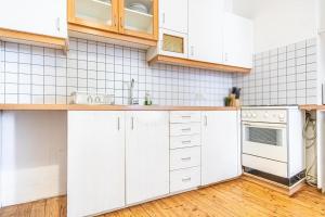 Kuchnia lub aneks kuchenny w obiekcie Simple Apartment near Wiener Stadthalle