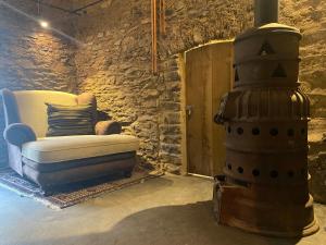 Postel nebo postele na pokoji v ubytování Studio Beim Mulles 'Schapp'