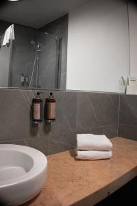 Koupelna v ubytování Hotel Impresja