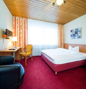 מיטה או מיטות בחדר ב-Nürnberger Trichter