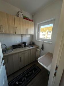 Kuchyň nebo kuchyňský kout v ubytování Magic Apartmens