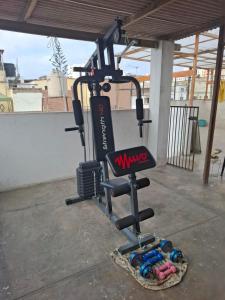 Fitness centrum a/nebo fitness zařízení v ubytování Casa Extremadura