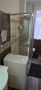 Kúpeľňa v ubytovaní Habos isler apartman 16
