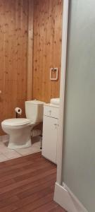 a bathroom with a toilet and a sink at Au Bon oranger, Appartement en coeur de ville hyper centre in Cholet +28 photos