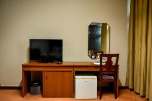 TV a/nebo společenská místnost v ubytování Sole Mio Wellness & SPA