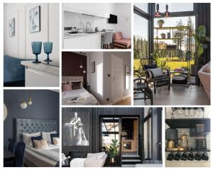Kuchyň nebo kuchyňský kout v ubytování WILLA MAGNOLIA - Apartamenty i Pokoje - ROWERY, POKÓJ ZABAW, KAWA Z EKSPRESU