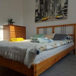 Postel nebo postele na pokoji v ubytování Apartament WAWELSKA