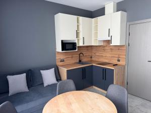 Kuchyň nebo kuchyňský kout v ubytování cottages GRUN