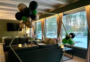 Posezení v ubytování Fossanåsen Hotel