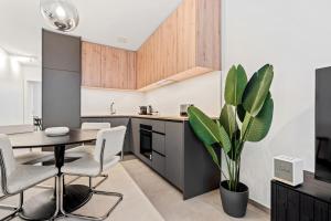 A kitchen or kitchenette at Luxurious 1-BR Apt in Gasperich, Luxembourg