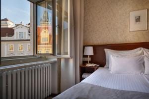 Postel nebo postele na pokoji v ubytování Hotel Rott