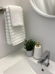 Ένα μπάνιο στο Chic Contemporary 2 bedroom Minutes from the falls