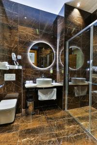 Koupelna v ubytování Hotel Boka