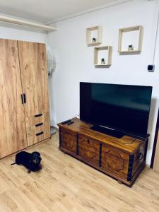TV a/nebo společenská místnost v ubytování Moon Bay apartment - Free large parking
