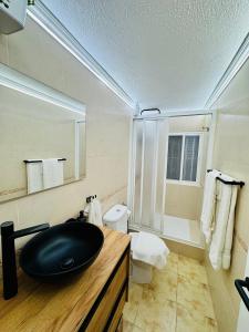 Koupelna v ubytování La Casa de Abajo