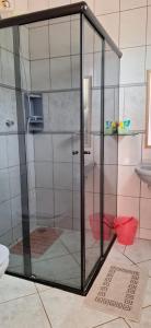 Koupelna v ubytování Hospedagem Familiar Yamane