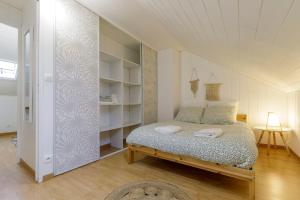 a bedroom with a bed in a room at Maison de campagne rénovée proche Argenton Sur creuse in Célon +54 photos