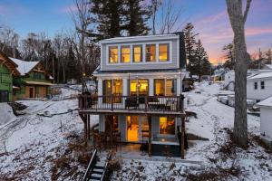 Lake Access Mtn Views Game Room Hot Tub & More v zimě + 42 fotografií