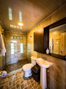 Koupelna v ubytování VillaElRemanso